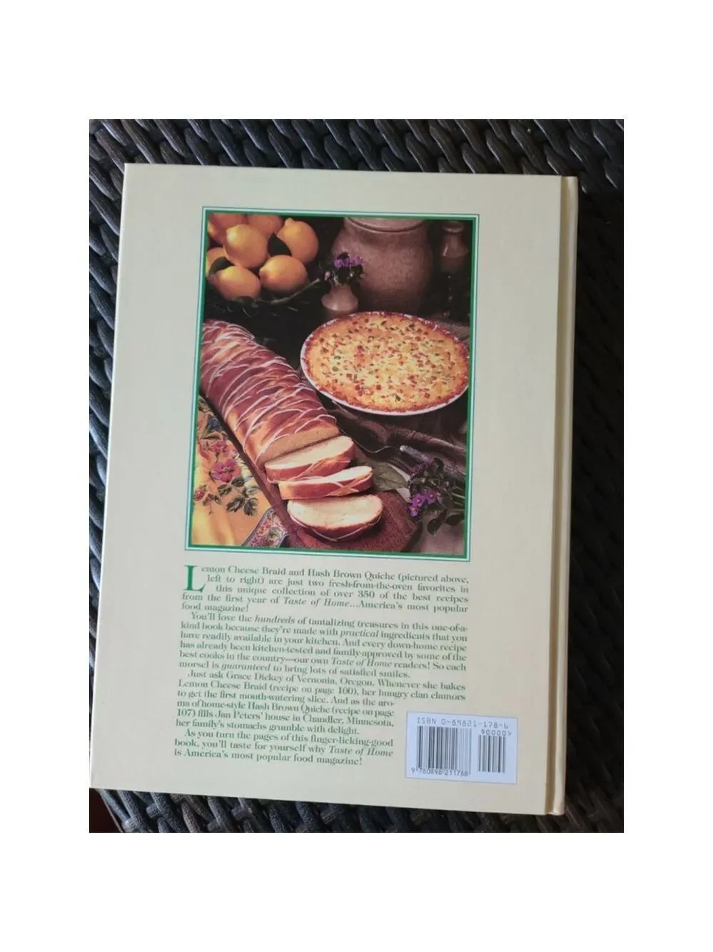 Vintage 1996 Recipe Book Taste of Home Hardcover